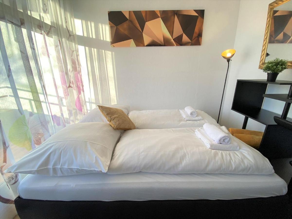 Exclusives Apartment In Bestlage +Netflix +Boxspring Bad Fussing Bagian luar foto