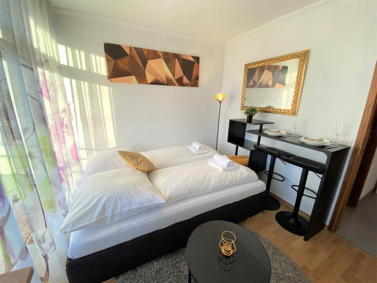 Exclusives Apartment In Bestlage +Netflix +Boxspring Bad Fussing Bagian luar foto
