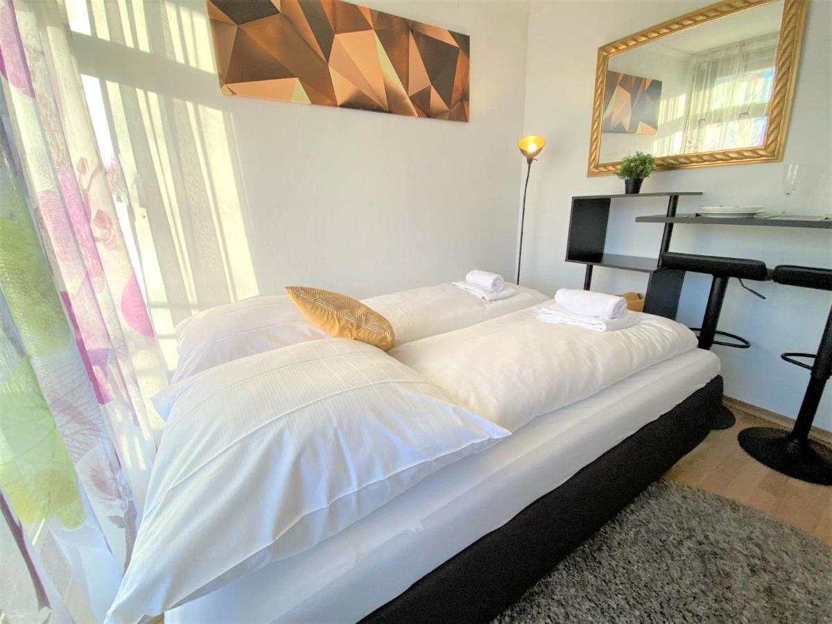 Exclusives Apartment In Bestlage +Netflix +Boxspring Bad Fussing Bagian luar foto