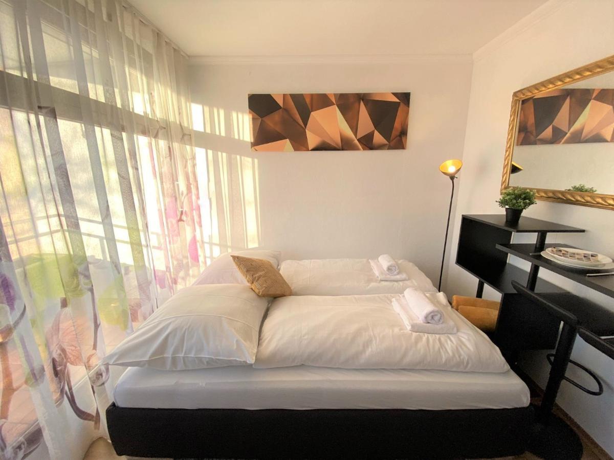 Exclusives Apartment In Bestlage +Netflix +Boxspring Bad Fussing Bagian luar foto