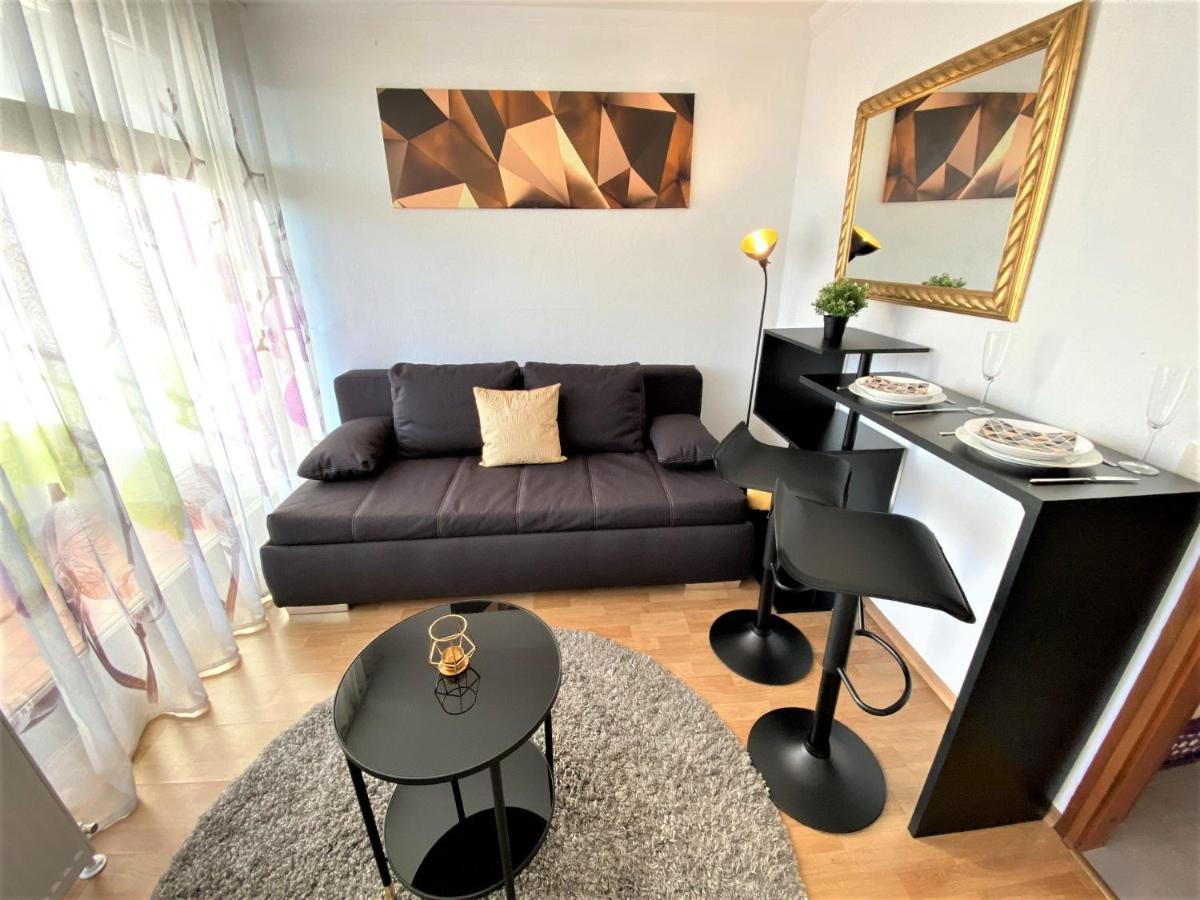 Exclusives Apartment In Bestlage +Netflix +Boxspring Bad Fussing Bagian luar foto
